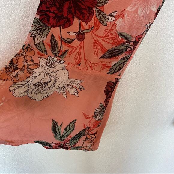 BB Dakota Isabelle Ruffle Hem Pant Sugar Coral Size 4 - Picture 8 of 13
